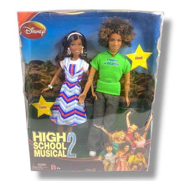 Disney High School Musical 2 Taylor Chad Doll African American Black Boy Girl - Picture 1 of 5